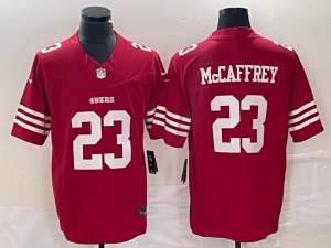 NFL Jersey 49ers Three generations red retro 23MCCAFFREY #10 Emb NFL Jersey 49ers Three generations red retro 23MCCAFFREY #10 Emb