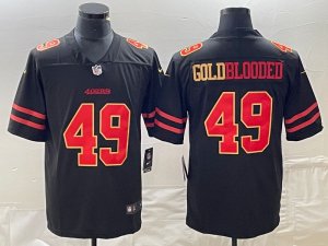 NFL Jersey Black gold 49ers 23MCCAFFREY#29#13#11#10 Embroidered NFL Jersey Black gold 49ers 23MCCAFFREY#29#13#11#10 Embroidered
