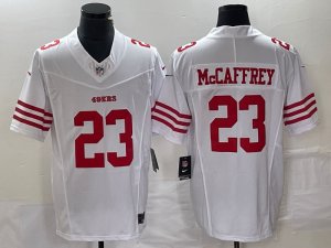 NFL Jersey 49ers Three generations of white retro 23MCCAFFREY#29 NFL Jersey 49ers Three generations of white retro 23MCCAFFREY#29