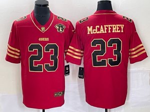 NFL Jersey 49ers Gold letter red 23MCCAFFREY#29#13#11#10 Embroid NFL Jersey 49ers Gold letter red 23MCCAFFREY#29#13#11#10 Embroid